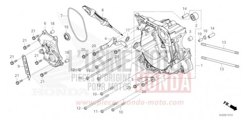 CARTER VILEBREQUIN DROIT NSS125ADM de 2021